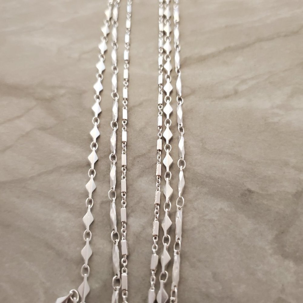 ✨ Stella and Dot Mother Of Pearl Aurelia 3 in 1 Necklace ✨ - Picture 6 of 11